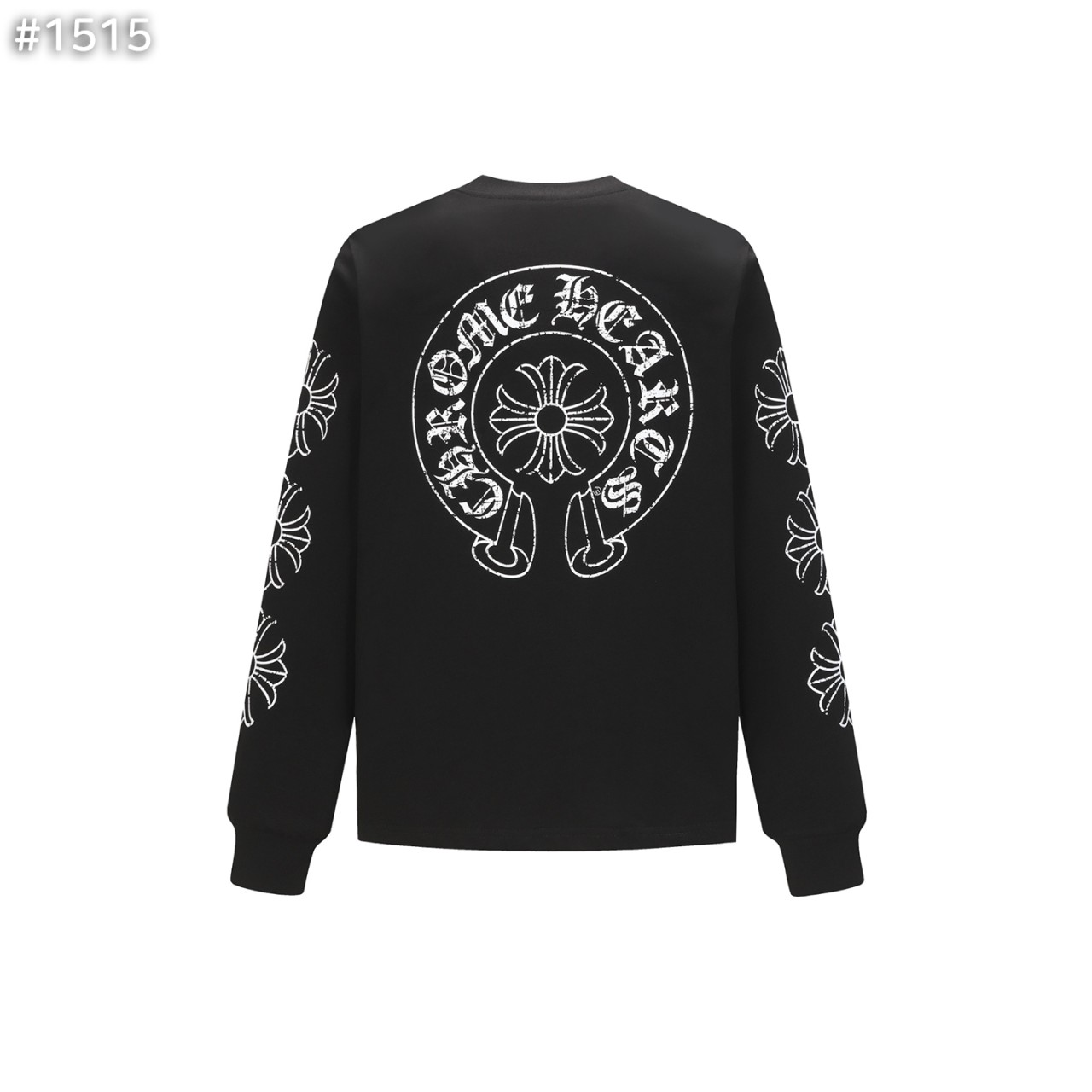 크*** 포켓 홀스슈 크루넥 롱 슬리브 티셔츠 1515