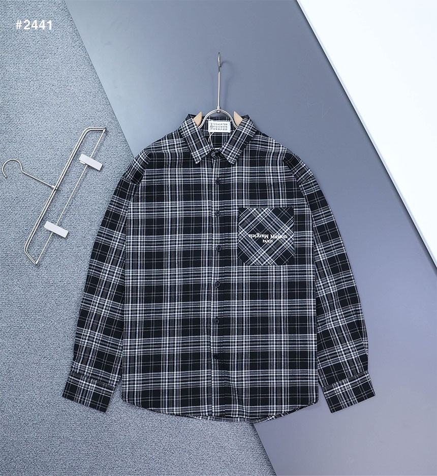 메*마**** 로고 오버핏 체크 셔츠 2441