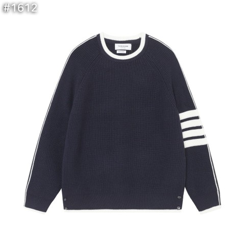 톰*** 4bar 배색 울 라운드 니트