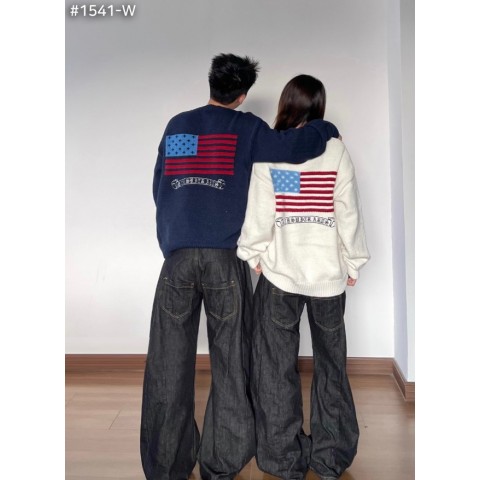 크*** 아메리칸 플래그 니트 스웨터