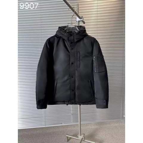프** 밀라노 패치로고 다운패딩 점퍼